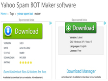 Yahoo spam BOT Maker Software